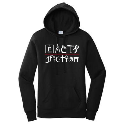 Facts Over Fiction Atheist Studies Women's Pullover Hoodie