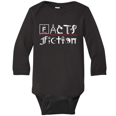 Facts Over Fiction Atheist Studies Baby Long Sleeve Bodysuit