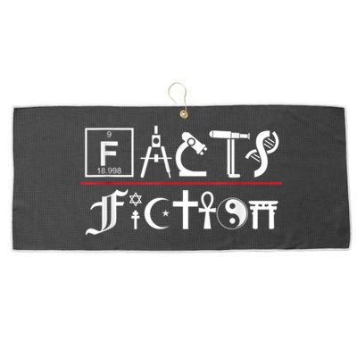 Facts Over Fiction Atheist Studies Large Microfiber Waffle Golf Towel