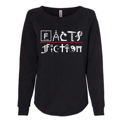 Facts Over Fiction Atheist Studies Womens California Wash Sweatshirt