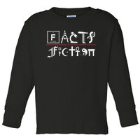 Facts Over Fiction Atheist Studies Toddler Long Sleeve Shirt