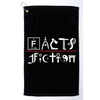 Facts Over Fiction Atheist Studies Platinum Collection Golf Towel