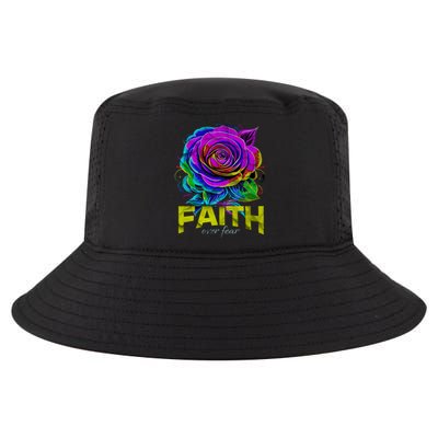 Faith Over Fear Christian Motivational Cool Comfort Performance Bucket Hat