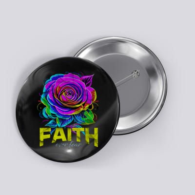 Faith Over Fear Christian Motivational Button