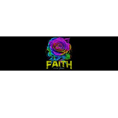 Faith Over Fear Christian Motivational Bumper Sticker