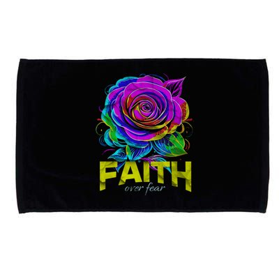 Faith Over Fear Christian Motivational Microfiber Hand Towel