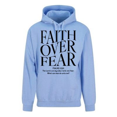 Faith Over Fear Christian Unisex Surf Hoodie