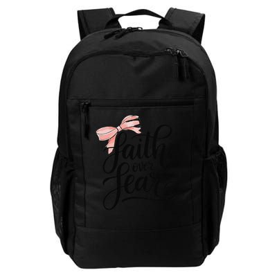 Faith Over Fear Bow Christian Teen Girl God Good Sister Backpack