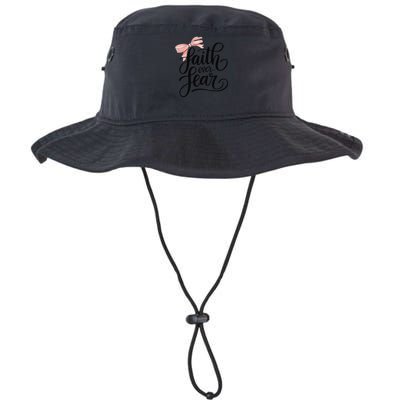 Faith Over Fear Bow Christian Teen Girl God Good Sister Bucket Hat