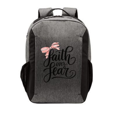 Faith Over Fear Bow Christian Teen Girl God Good Sister Vector Backpack