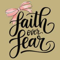 Faith Over Fear Bow Christian Teen Girl God Good Sister Long Sleeve Shirt