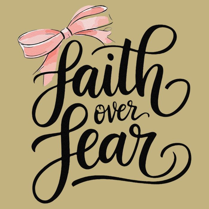 Faith Over Fear Bow Christian Teen Girl God Good Sister Long Sleeve Shirt