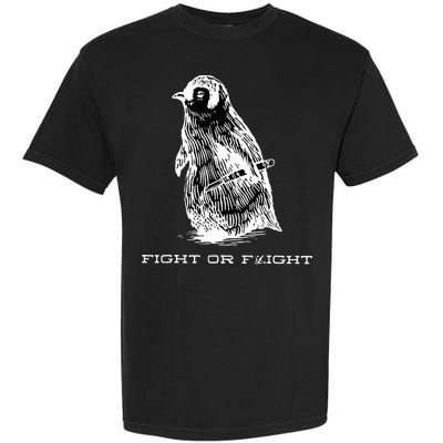Fight or Flight Funny Penguin Pun Fight Or Flight Meme  Garment-Dyed Heavyweight T-Shirt