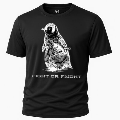 Fight or Flight Funny Penguin Pun Fight Or Flight Meme  Performance Shirt