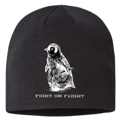 Fight or Flight Funny Penguin Pun Fight Or Flight Meme  Sustainable Beanie