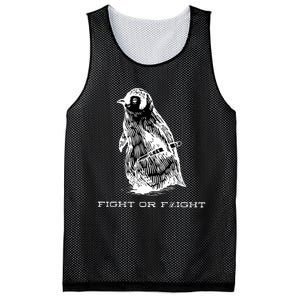 Fight or Flight Funny Penguin Pun Fight Or Flight Meme  Mesh Reversible Basketball Jersey Tank