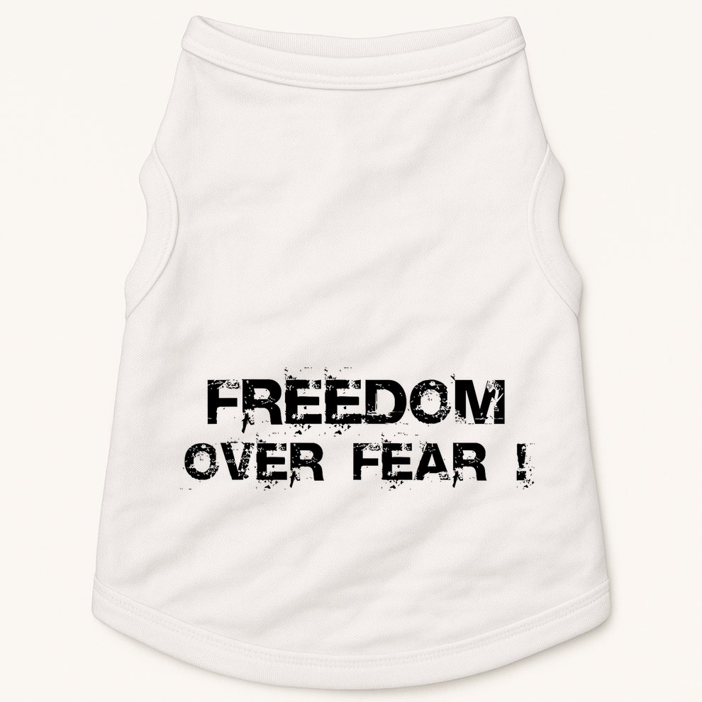 Freedom Over Fear Doggie Tank