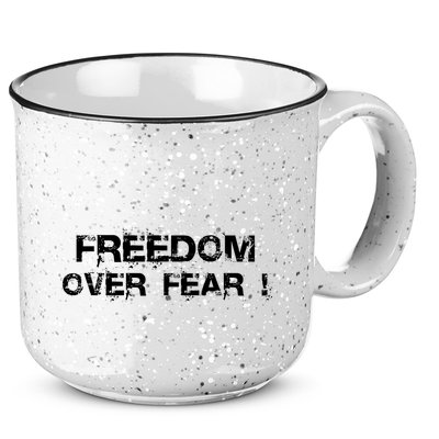 Freedom Over Fear 15oz Campfire Ceramic Mug