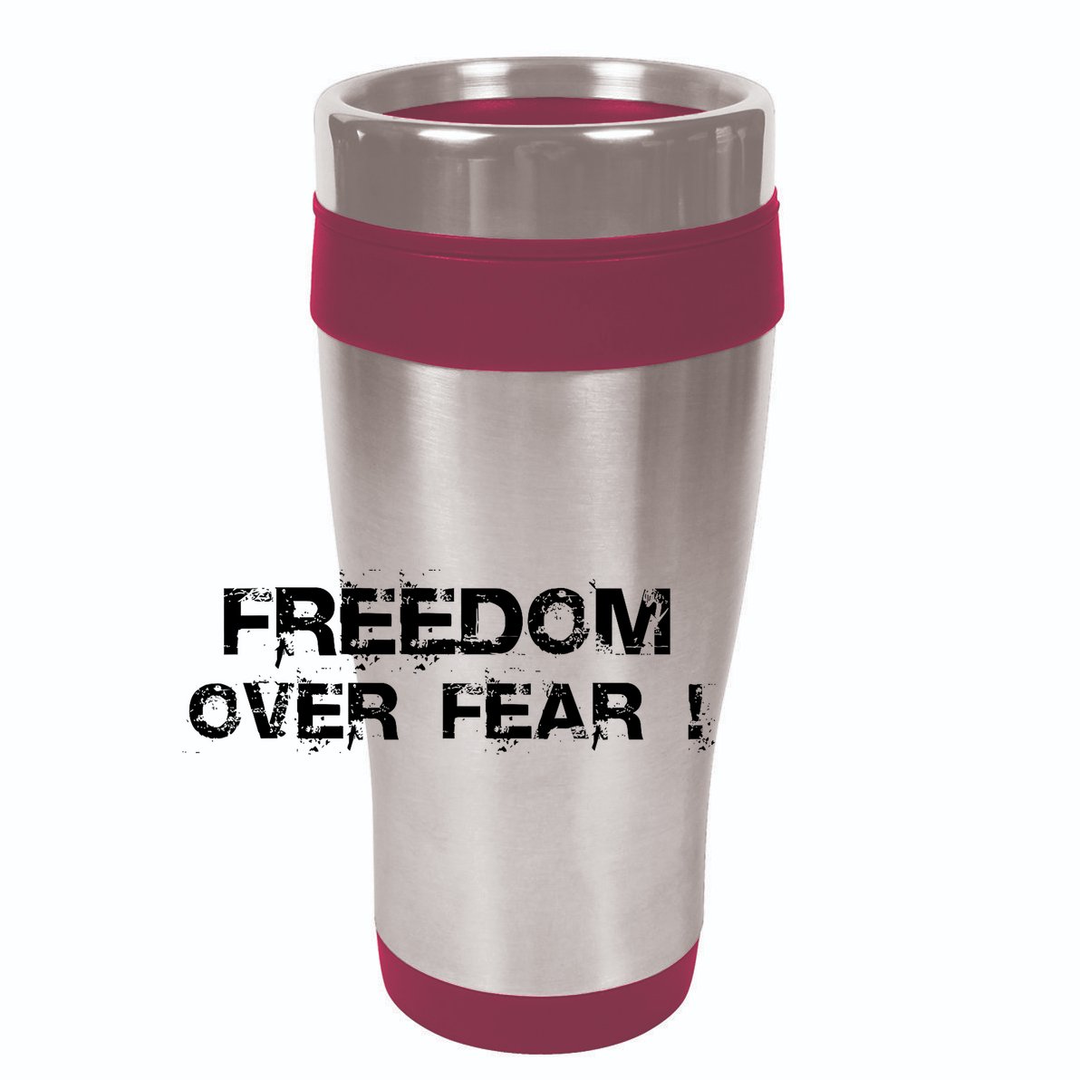 Freedom Over Fear 12oz Stainless Steel Coffee Mug