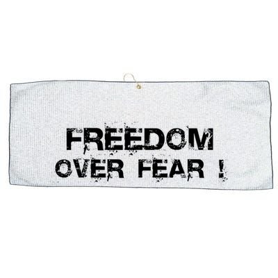 Freedom Over Fear Large Microfiber Waffle Golf Towel