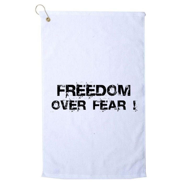 Freedom Over Fear Golf Towel