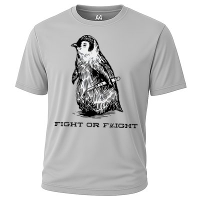 Fight Or Flight Funny Penguin Pun Fight Or Flight Meme Performance Shirt