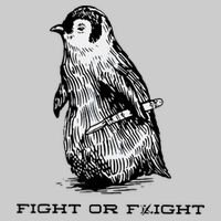 Fight Or Flight Funny Penguin Pun Fight Or Flight Meme Bucket Hat