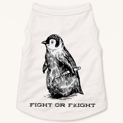 Fight Or Flight Funny Penguin Pun Fight Or Flight Meme Doggie Tank