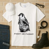 Fight Or Flight Funny Penguin Pun Fight Or Flight Meme Tall T-Shirt