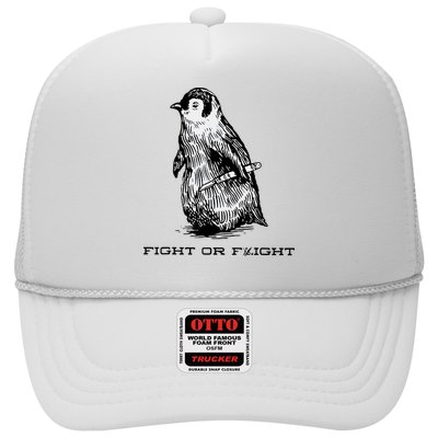 Fight Or Flight Funny Penguin Pun Fight Or Flight Meme Trucker Hat