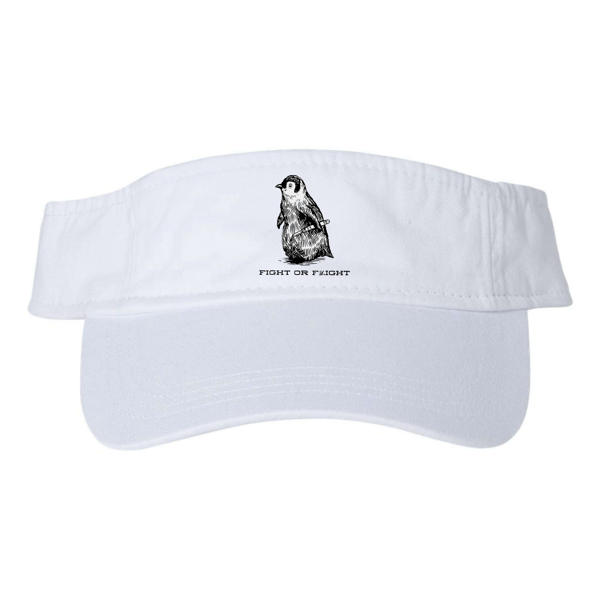 Fight Or Flight Funny Penguin Pun Fight Or Flight Meme Visor