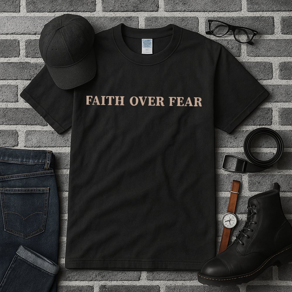 Faith Over Fear Christian Tall T-Shirt