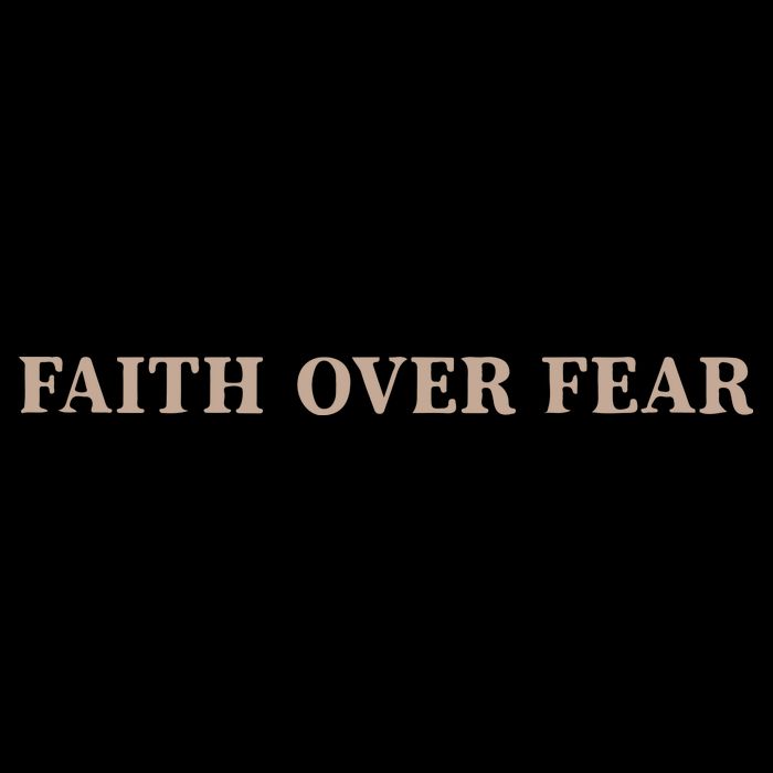 Faith Over Fear Christian Flat Bill Trucker Hat