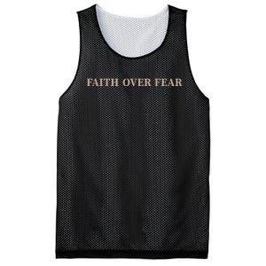 Faith Over Fear Christian Mesh Reversible Basketball Jersey Tank