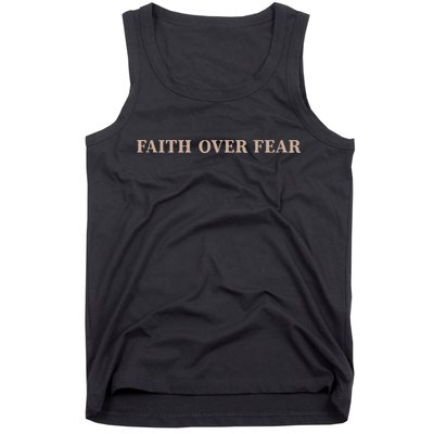 Faith Over Fear Christian Tank Top