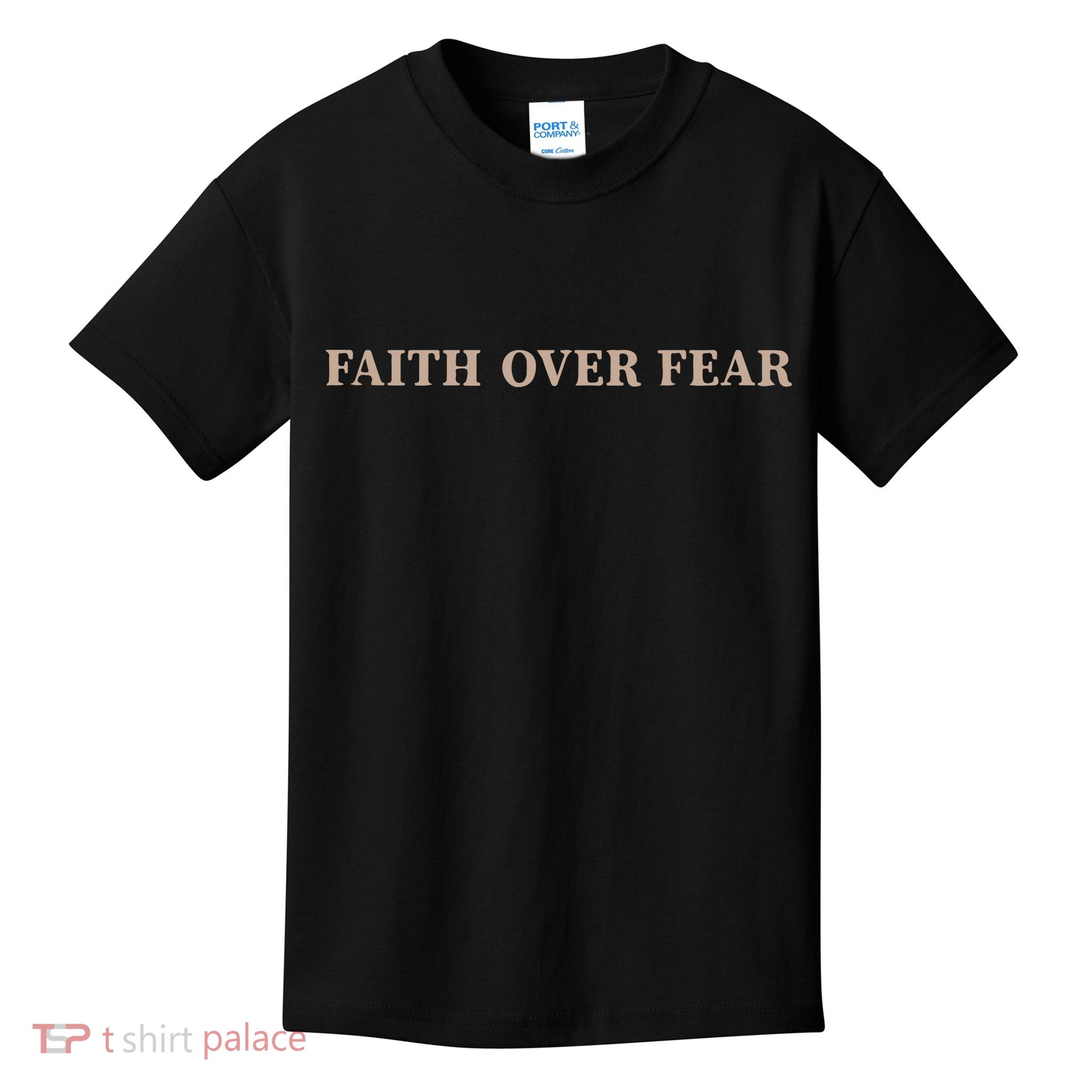 Faith Over Fear Christian Kids T-Shirt