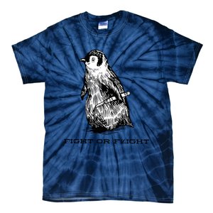 Fight Or Flight Funny Penguin Pun Fight Or Flight Meme Tie-Dye T-Shirt