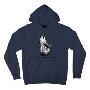 Fight Or Flight Funny Penguin Pun Fight Or Flight Meme Tall Hoodie