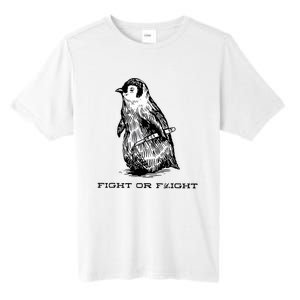 Fight Or Flight Funny Penguin Pun Fight Or Flight Meme Tall Fusion ChromaSoft Performance T-Shirt