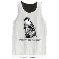 Fight Or Flight Funny Penguin Pun Fight Or Flight Meme Mesh Reversible Basketball Jersey Tank