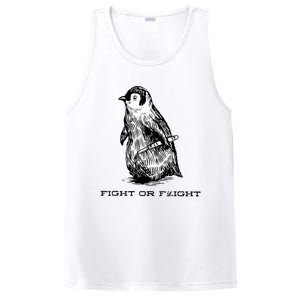 Fight Or Flight Funny Penguin Pun Fight Or Flight Meme PosiCharge Competitor Tank