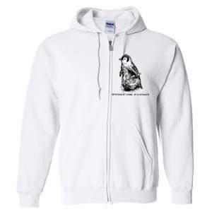 Fight Or Flight Funny Penguin Pun Fight Or Flight Meme Full Zip Hoodie