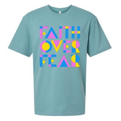 Faith Over Fear Sueded Cloud Jersey T-Shirt