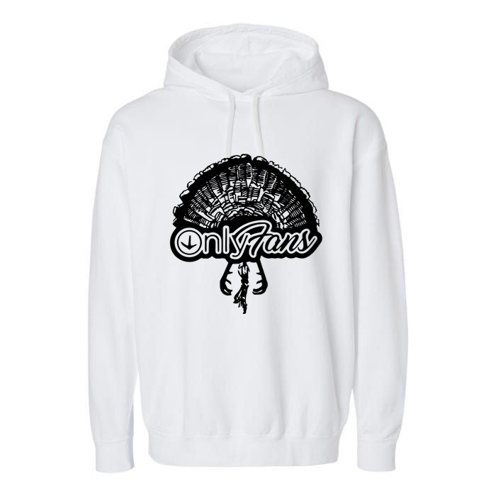 Funny Only Fans Turkey Hunting Garment-Dyed Fleece Hoodie