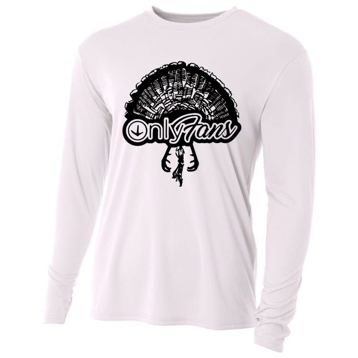 Funny Only Fans Turkey Hunting Cooling Performance Long Sleeve Crew