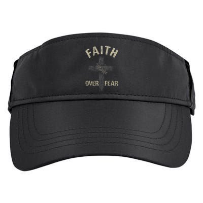 Faith Over Fears Christian Cross American Adult Drive Performance Visor