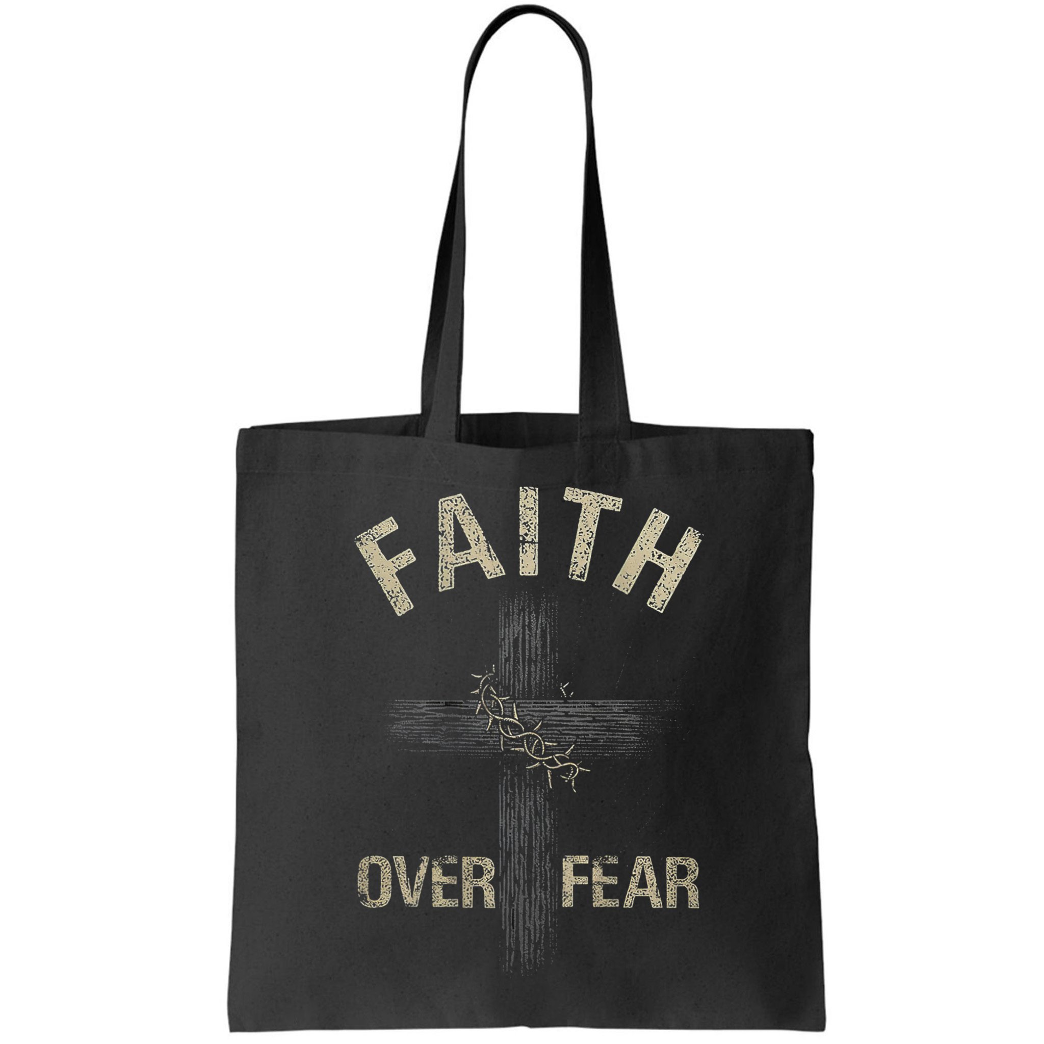Faith Over Fears Christian Cross American Bag