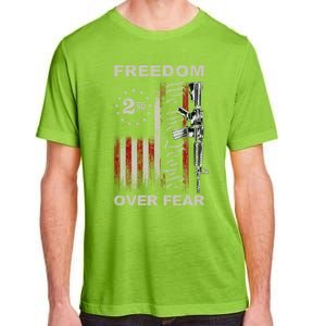 Freedom Over Fear 2nd Adt Patriotic Progun Gift Adult ChromaSoft Performance T-Shirt