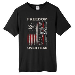 Freedom Over Fear 2nd Adt Patriotic Progun Gift Tall Fusion ChromaSoft Performance T-Shirt