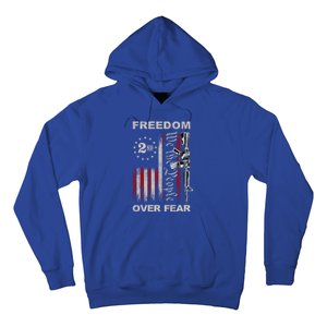 Freedom Over Fear 2nd Adt Patriotic Progun Gift Hoodie